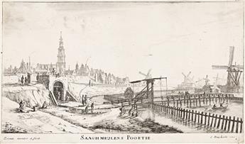 RENIER NOOMS, CALLED ZEEMAN Der Stadts-Poorten van Amsterdam (The Town Gates of Amsterdam).